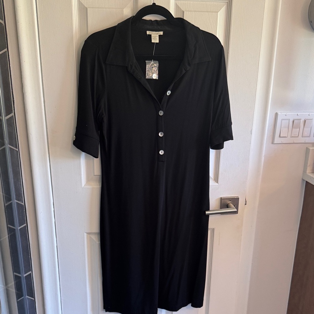 White + Warren Black Dress